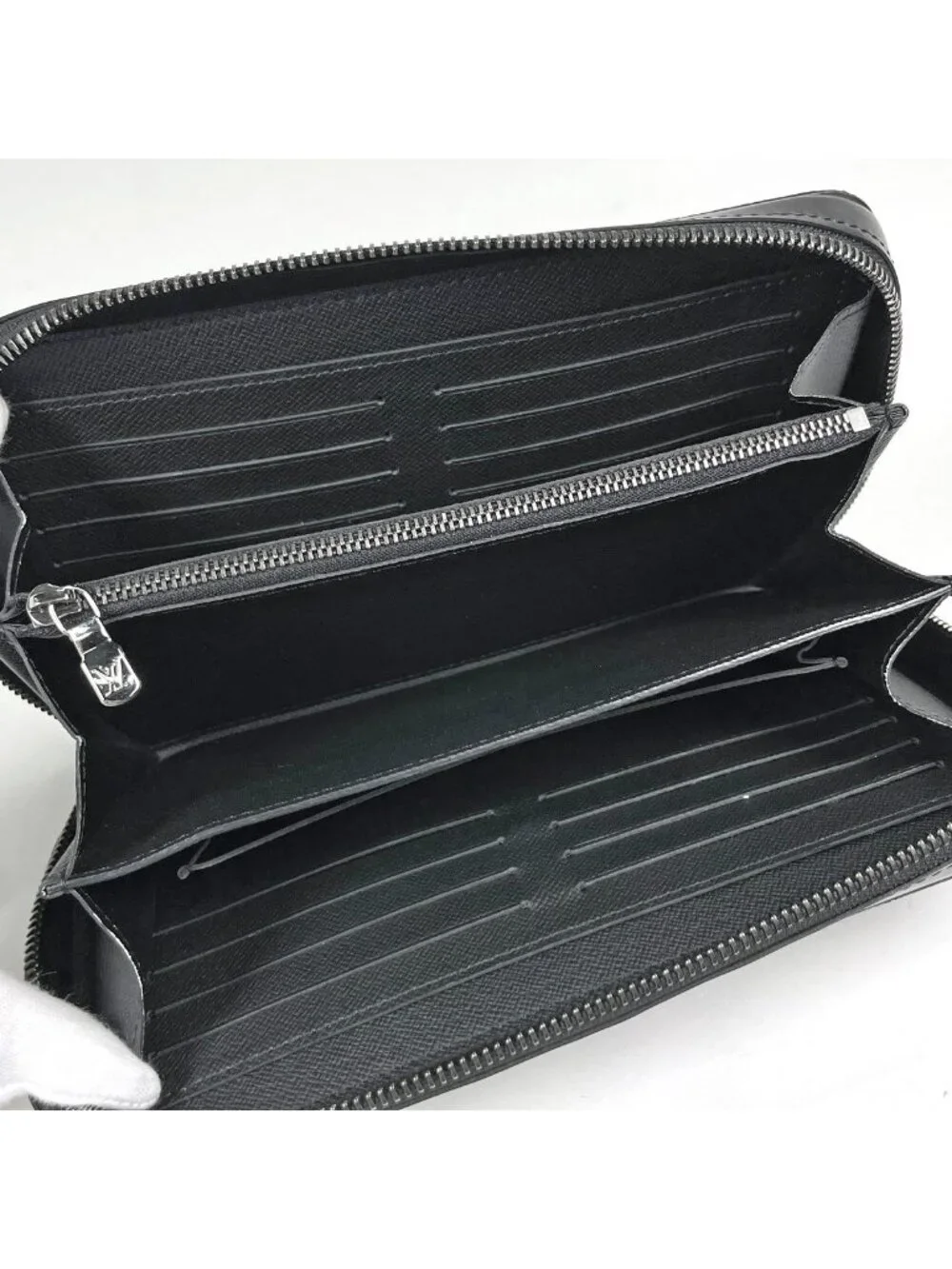 Louis Vuitton Zippy XL Wallet Zip Around Monogram Eclipse Noir